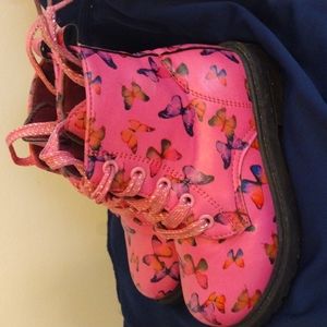 Size 9 pink fusia combat boots